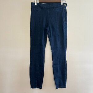 Pilcro & The Letterpress Side Zip Button Split Hem High Rise Skinny Jeans